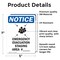 Signmission Emergency Evacuation Sign With Symbol, 5 in W x Rectangle, Vinyl Decal OS-2PACK-NS-D-57-V-11798 - alternate 3